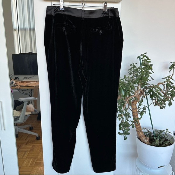 Sam Edelman Black Velvet Trousers - Picture 3 of 5